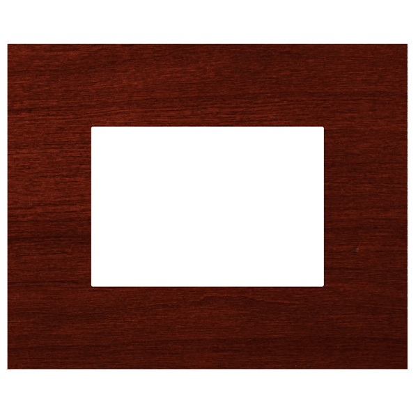 Picture of Norisys TG9 TW303.06 3M Size Plate With 3M Window Dark Mahogany Solid Wood Cover Plates With Frames