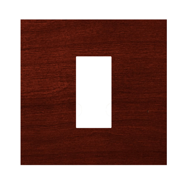Picture of Norisys TG9 TW301.06 1M Size Plate With 1M Window Dark Mahogany Solid Wood Cover Plates With Frames