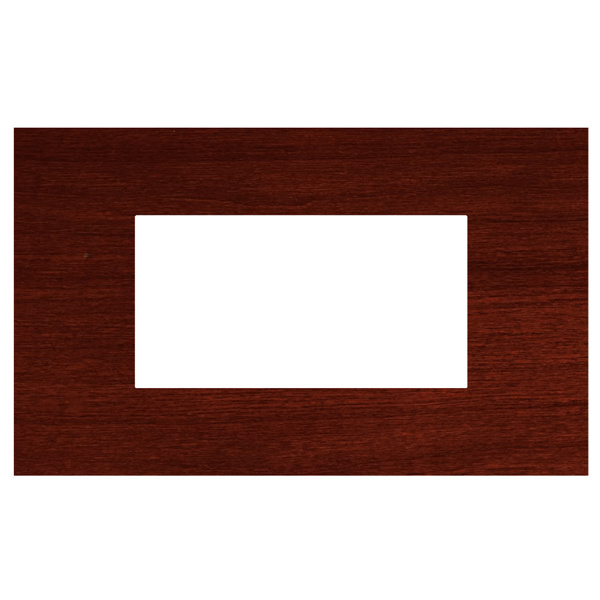 Picture of Norisys TG9 TW304.06 4M Size Plate With 4M Window Dark Mahogany Solid Wood Cover Plates With Frames