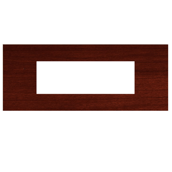 Picture of Norisys TG9 TW306.06 6M Size Plate With 6M Window Dark Mahogany Solid Wood Cover Plates With Frames