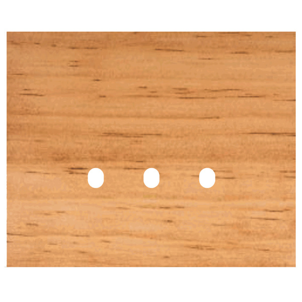 Picture of Norisys TG9 TW313.07 3M Size Plate With 3 Holes Pinewood Solid Wood Cover Plates With Frames