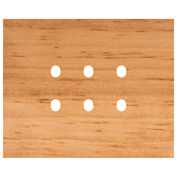 Picture of Norisys TG9 TW323.07 3M Size Plate With 6 Holes Pinewood Solid Wood Cover Plates With Frames
