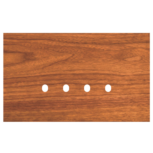 Picture of Norisys TG9 TW414.29 4M Size Plate With 4 Holes Walnut Solid Wood Cover Plates With Frames