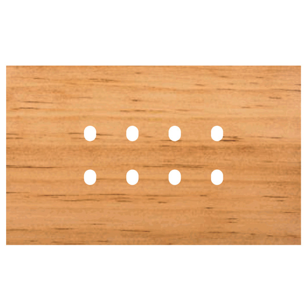 Picture of Norisys TG9 TW424.07 4M Size Plate With 8 Holes Pinewood Solid Wood Cover Plates With Frames