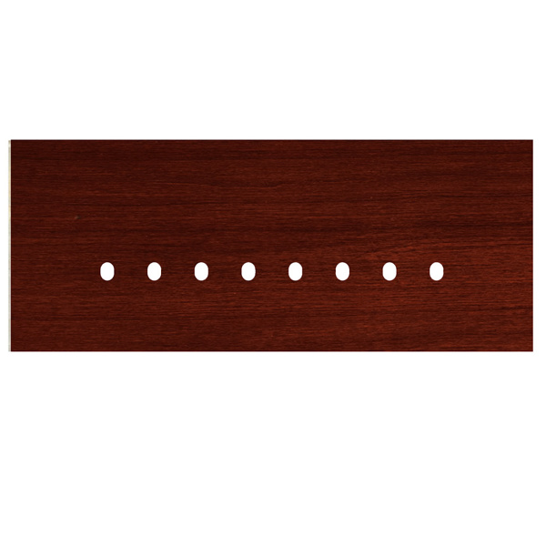 Picture of Norisys TG9 TW818.06 8M Size Plate With 8 Hole Dark Mahogany Solid Wood Cover Plates With Frames