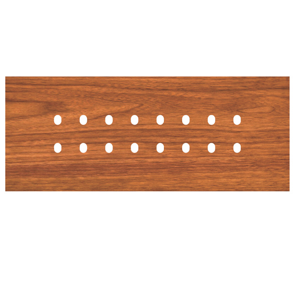 Picture of Norisys TG9 TW828.29 8M Size Plate With 16 Holes Walnut Solid Wood Cover Plates With Frames