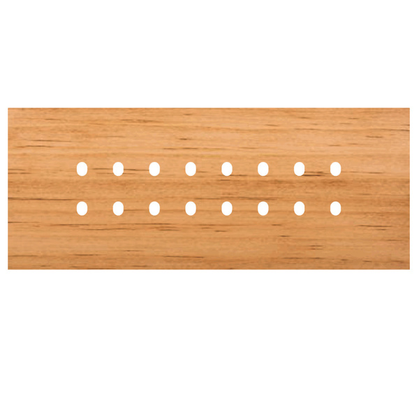 Picture of Norisys TG9 TW828.07 8M Size Plate With 16 Holes Pinewood Solid Wood Cover Plates With Frames