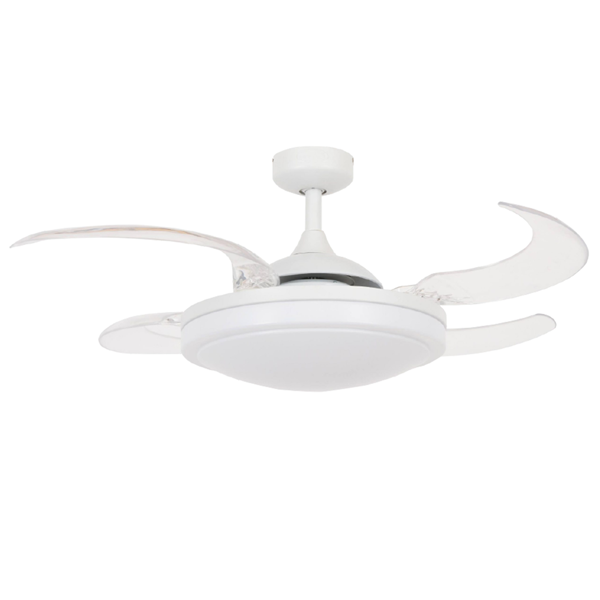 Picture of LUFT Evora 36" White With Retractable Blades Luxury Ceiling Fan