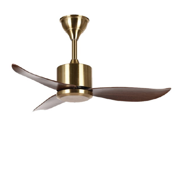 Picture of LUFT Raser 36" Antique Brass Wood Luxury Ceiling Fan
