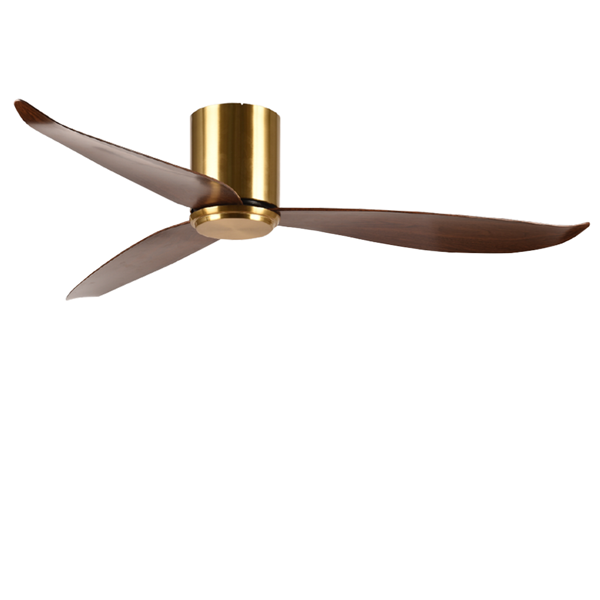 Picture of LUFT Raser Hugger 36" Antique Brass Wood Luxury Ceiling Fan