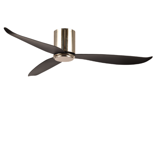 Picture of LUFT Raser II Hugger 36" Brushed Chrome Black Luxury Ceiling Fan