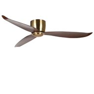 Show details for LUFT Raser 52" Antique Brass Wood Luxury CTC Ceiling Fan Picture of LUFT Raser 52" Antique Brass Wood Luxury CTC Ceiling Fan