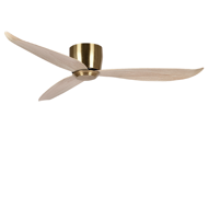 Show details for LUFT Raser 52" Antique Brass Oak Luxury CTC Ceiling Fan Picture of LUFT Raser 52" Antique Brass Oak Luxury CTC Ceiling Fan