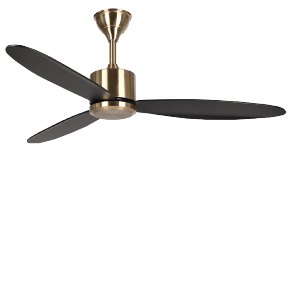 Picture of LUFT Stella 42" Antique Brass Black Luxury Ceiling Fan