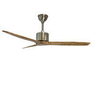 Show details for LUFT Lusso II 60" Satin Nickel Wood Luxury Ceiling Fan Picture of LUFT Lusso II 60" Satin Nickel Wood Luxury Ceiling Fan