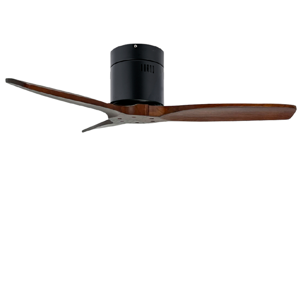 Picture of LUFT Lusso II Hugger 60" Walnut Black Luxury Ceiling Fan