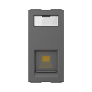 Show details for GM AA1047 CAT-6 RJ45 Electric Grey Socket Picture of GM AA1047 CAT-6 RJ45 Electric Grey Socket