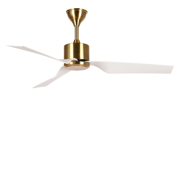 Picture of LUFT Daytona II 52” Antque Brass White Luxury Ceiling Fan