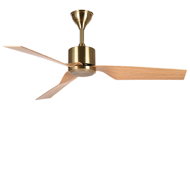 Show details for LUFT Daytona II 52” Antique Brass Teak Luxury Ceiling Fan Picture of LUFT Daytona II 52” Antique Brass Teak Luxury Ceiling Fan