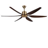 Show details for LUFT Hexair II Without LED 66" Antique Brass Wood Finish Luxury Ceiling Fan Picture of LUFT Hexair II Without LED 66" Antique Brass Wood Finish Luxury Ceiling Fan