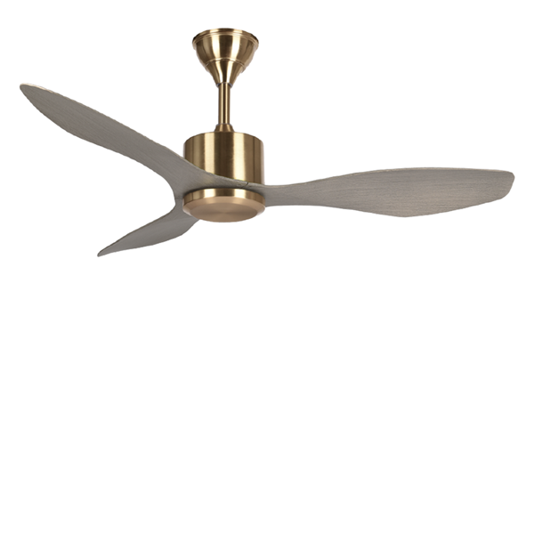 Picture of LUFT Citron II 48” Antique Brass Ash Grey Luxury Ceiling Fan