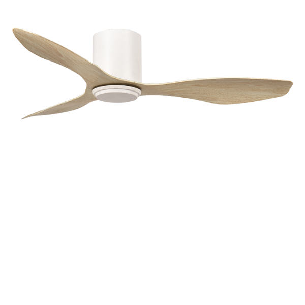 Picture of LUFT Citron II Hugger 48” White With Oak Luxury Ceiling Fan