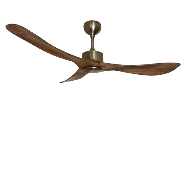 Picture of LUFT Scuderia 52" Antique Brass Wood Luxury Ceiling Fan