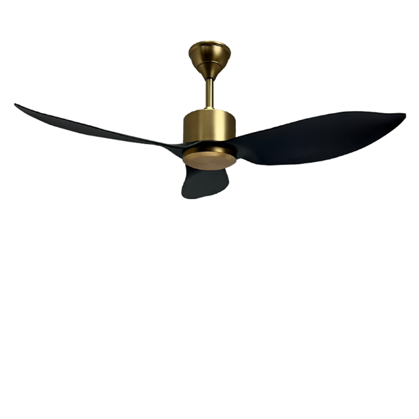 Picture of LUFT Swank II 36" Antique Brass Black Luxury Ceiling Fan