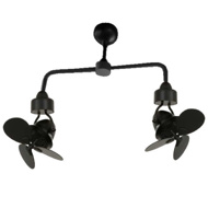 Show details for Luft Havana Twin 37" Black Luxury Ceiling Fan Picture of Luft Havana Twin 37" Black Luxury Ceiling Fan