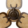 Picture of The Fan Studio Shalimar Cane Leaf 42" Luxury Ceiling Fan
