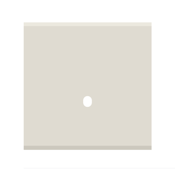 Picture of Norisys TG9 TG111.08 1M Size Plate With 1 Hole Ice White Solid Glass Cover Plates With Frames