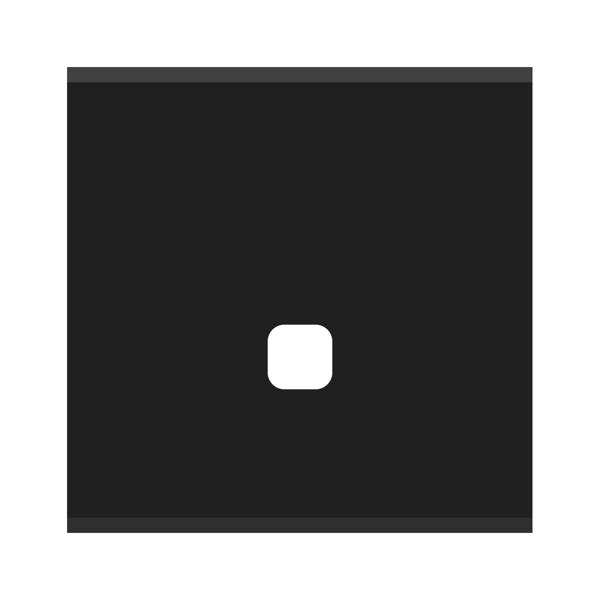 Picture of Norisys TG9 TG121.19 1M Size Plate With 1M Window Solid Black Solid Glass Cover Plates With Frames