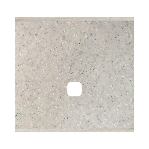 Picture of Norisys TG9 TM121.10 1M Size Plate With 1M Window Sparkle White Solid Marble Cover Plates With Frames
