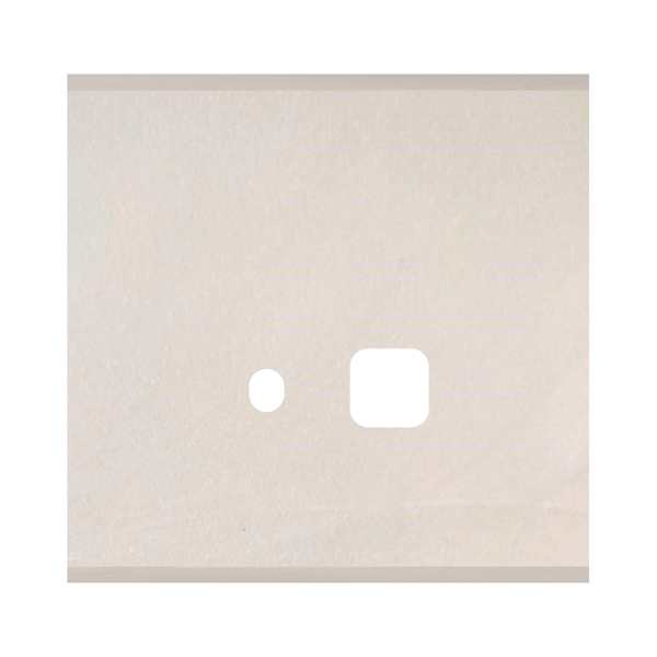 Picture of Norisys TG9 TM142.12 2M Size Plate With 1 Hole + 1M Window Salt White Solid Marble Cover Plates With Frames