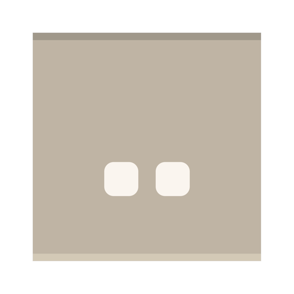 Picture of Norisys TG9 TG132.18 2M Size Plate With 2 Window Smoked Silver Solid Glass Cover Plates With Frames