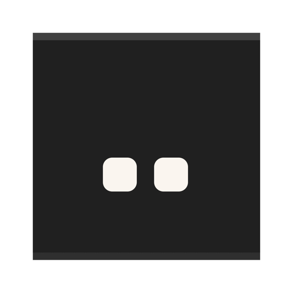 Picture of Norisys TG9 TG132.19 2M Size Plate With 2 Window Solid Black Solid Glass Cover Plates With Frames