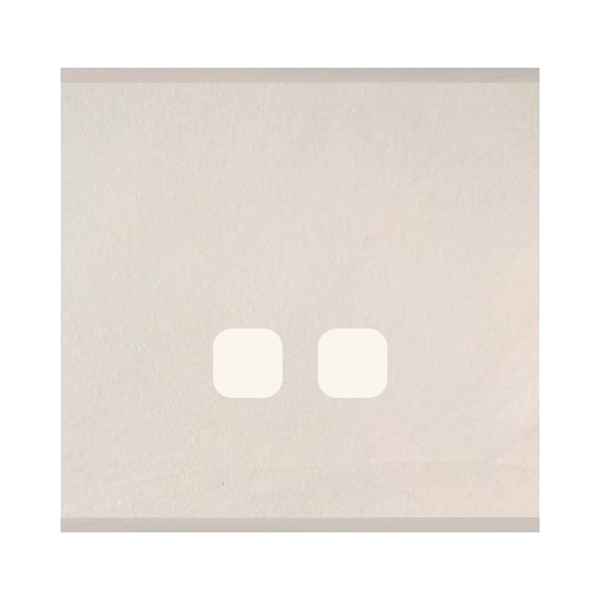 Picture of Norisys TG9 TM132.12 2M Size Plate With 2 Window Salt White Solid Marble Cover Plates With Frames