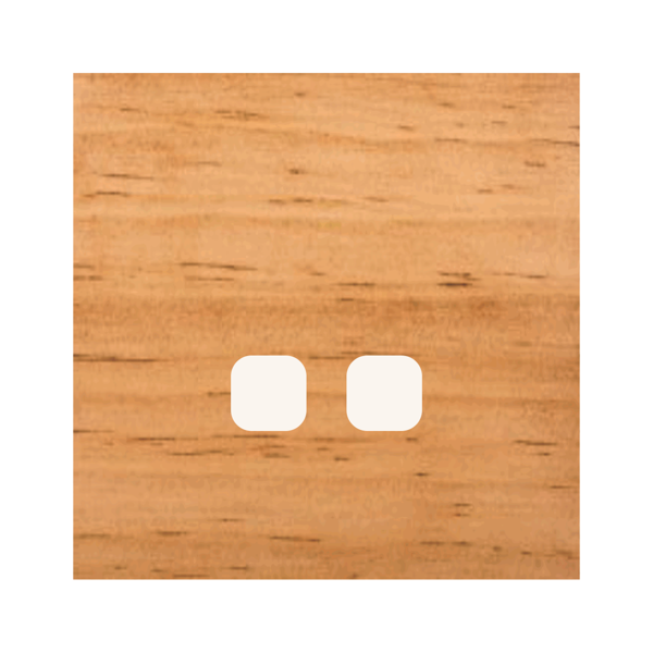 Picture of Norisys TG9 TW132.07 2M Size Plate With 2 Window Pinewood Solid Wood Cover Plates With Frames