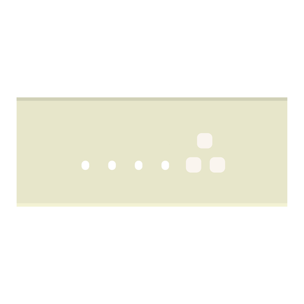 Picture of Norisys TG9 TG116.38 6M Size Plate With 4 Holes + 1 Socket Window Ultra White Solid Glass Cover Plates With Frames