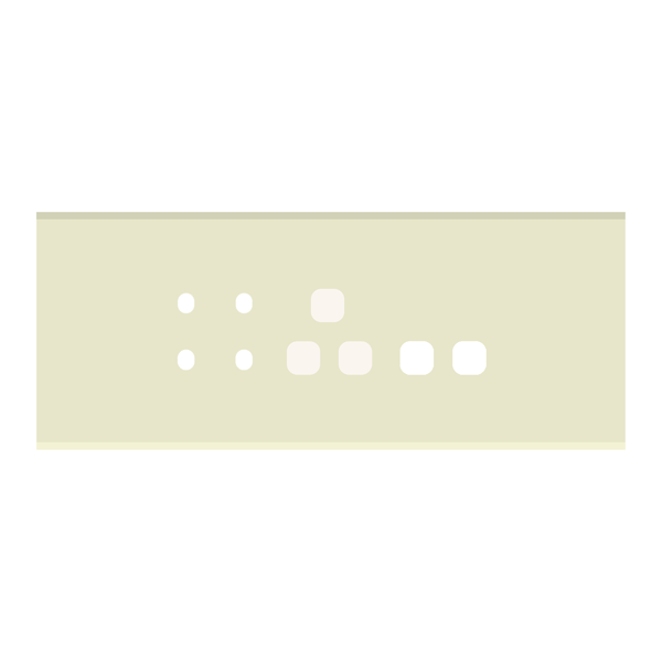 Picture of Norisys TG9 TG136.38 6M Size Plate With 4 Holes + 1 Socket Window + 2 Window Ultra White Solid Glass Cover Plates With Frames