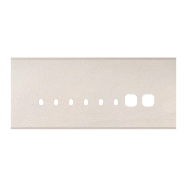 Picture of Norisys TG9 TM158.12 8M Size Plate With 6 Holes + 2 Windows Salt White Solid Marble Cover Plates With Frames