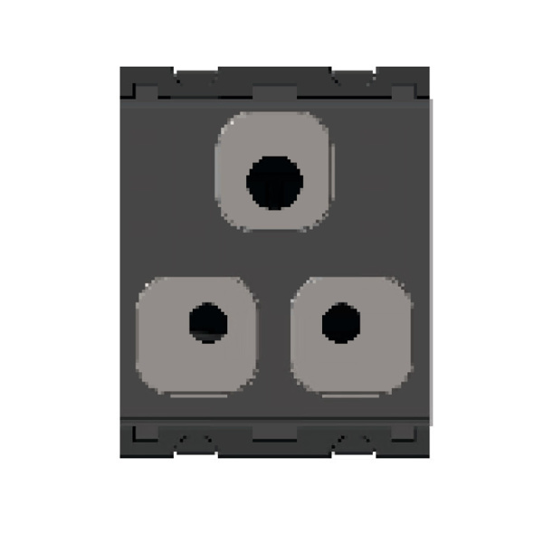 Picture of Norisys TG9 T9213.02 6A 3 Pin 2 M Shuttered Quartz Gray Sockets