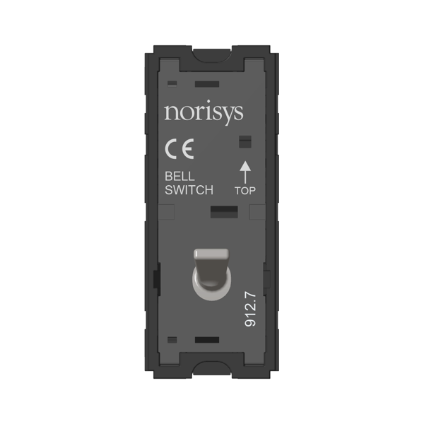 Picture of Norisys TG9 T9340.02 6A Bell 1 Module Quartz Gray Metal Lever Switches