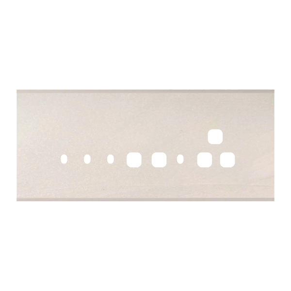 Picture of Norisys TG9 TM138.12 8M Size Plate With 4 Holes + 1 Socket Window + 2 Windows Salt White Solid Marble Cover Plates With Frames