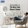 Picture of Kuhl Exzel H1 16" White Pedestal Mist Fan | Next Gen Cooler Fan