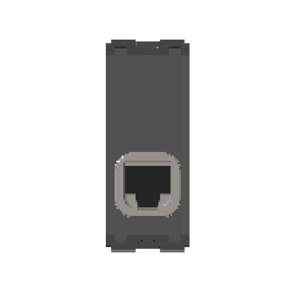 Picture of Norisys TG9 T9802.02 Cat 6e UTP Shuttered Quartz Grey RJ45 Socket