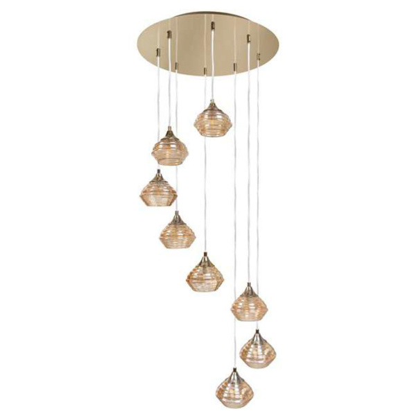Picture of Philips Elevate 800094 8H (G9 Lamp Base) Double-Height Brass (EPL Finish) Ceiling Chandeliers
